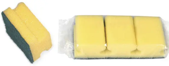 Houbičky na nádobí profilované velké 3 ks