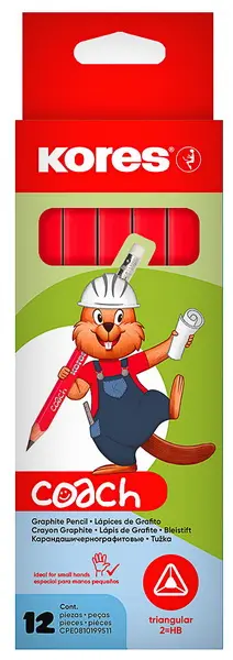 Tužka trojhranná Jumbo Coach s pryží 3/4 délka