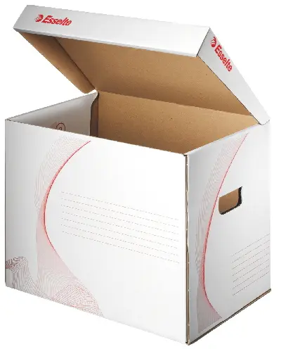 Kontejner archivační s víkem bílý pro 3 krabice