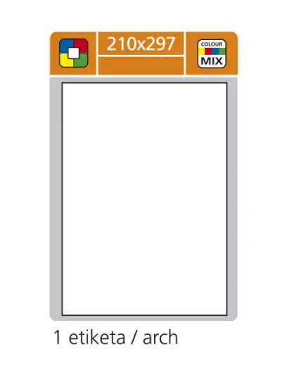 Etikety samolepicí 210 x 297 mm 100 archů P4O