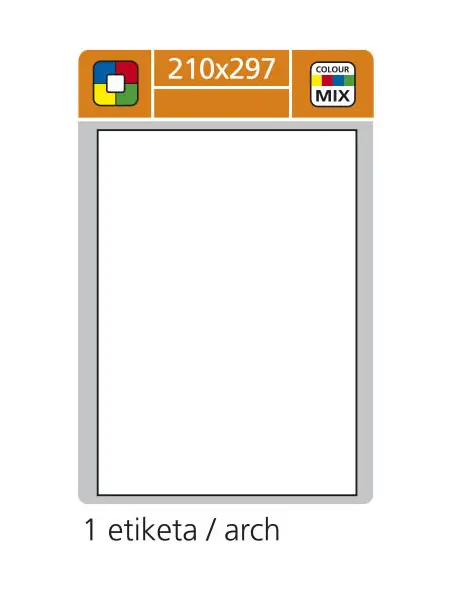 Etikety samolepicí 210 x 297 mm 100 archů P4O