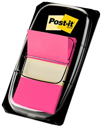 Záložka samolepicí 25x43 mm 680-4 růžová