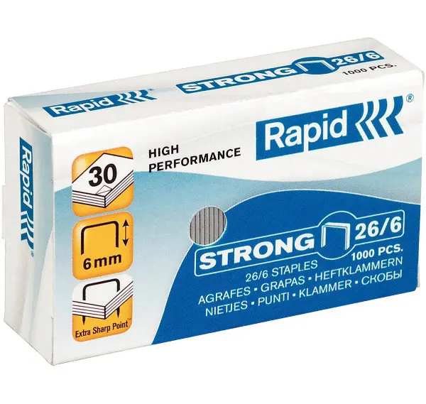 Spojovače 26/6 Strong Rapid 1000 ks