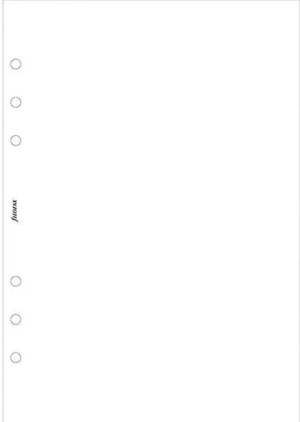 Diář filoFAX náplň papír čistý bílý A5
