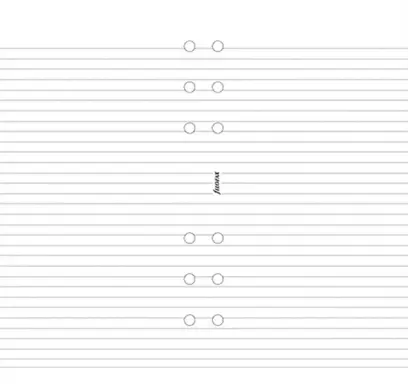 Diář filoFAX náplň papír linkovaný bílý osobní