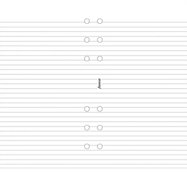 Diář filoFAX náplň papír linkovaný bílý osobní