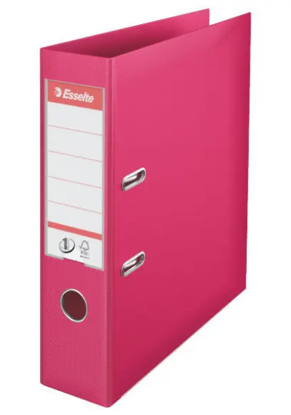 Pořadač pákový 75 mm celoplastový fuchsiový