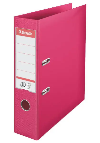 Pořadač pákový 75 mm celoplastový fuchsiový