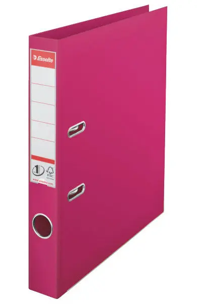 Pořadač pákový 50 mm celoplastový fuchsiový