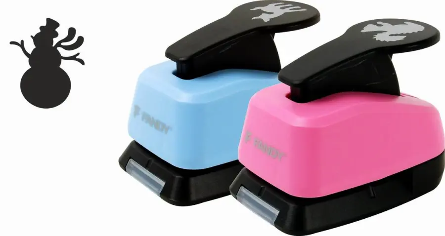 Děrovačka dekorační 25mm sněhulák 136