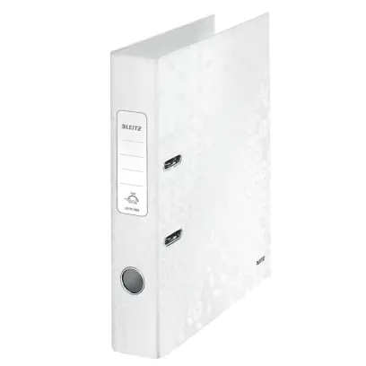 Pořadač pákový 52 mm Leitz 180° Wow bílý