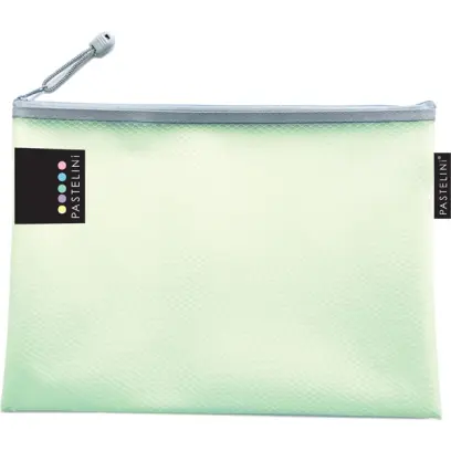 Obálka A5 se zipem Pastelini síťovaná zelená