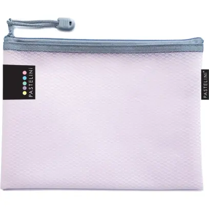 Obálka A5 se zipem Pastelini síťovaná růžová