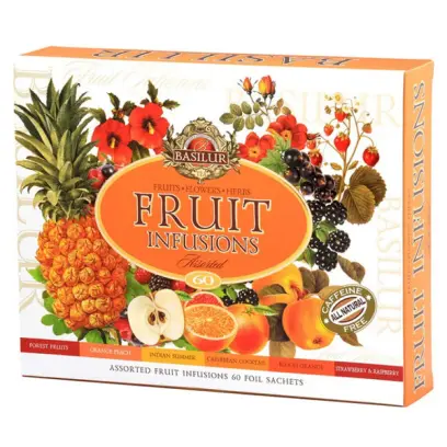 Variace čajů Basilur Fruit Infusions 60 sáčků