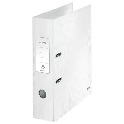 Pořadač pákový 80 mm Leitz 180° Wow bílý