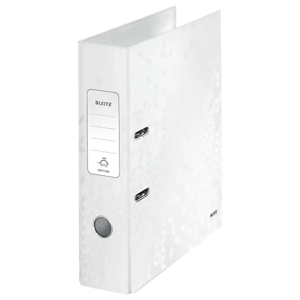 Pořadač pákový 80 mm Leitz 180° Wow bílý