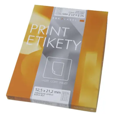 Etikety snímatelné Print 105x42,3 mm 100 archů