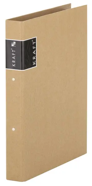 Pořadač 2 kroužkový 40 mm lamino Kraft nature