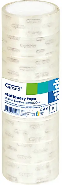 Páska lepicí 18 mm x 20 m věž 8 ks