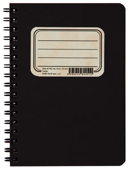 Blok spirálový A6 čtvereček 50 listů Retro