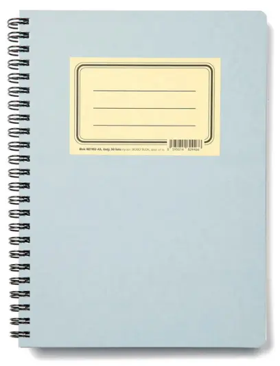 Blok spirálový A5 čistý 50 listů Retro