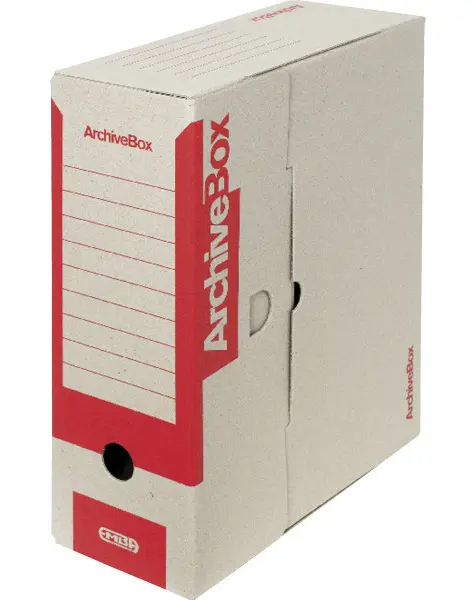 Krabice archivační 110 mm Emba červená