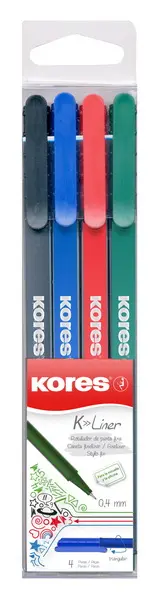 Popisovač Kores sada 4 barvy