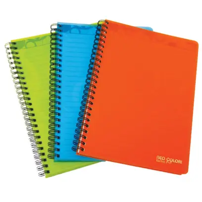 Blok spirálový A5 linka 70 listů Neo colori zelený