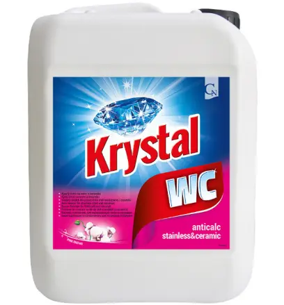 Čistič na WC Krystal růžový 5 l