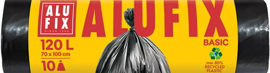 Sáček do koše 120 l 17 mic. 70x100 cm 10 ks