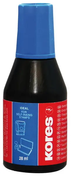 Barva razítková Kores modrá 28 ml