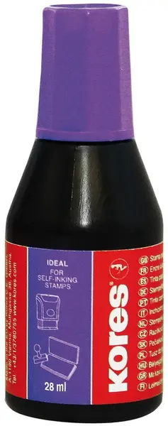 Barva razítková Kores fialová 28 ml