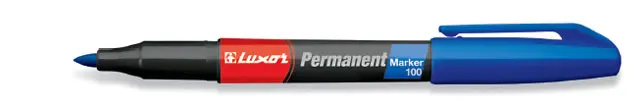 Popisovač nestíratelný Luxor 100 modrý