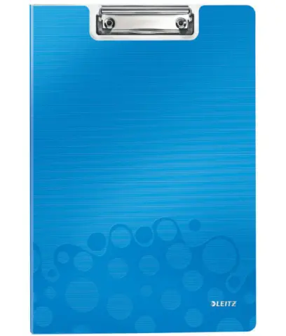Deska s klipem A4 dvojitá Leitz Wow modrá