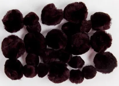 Bambulky akrylové mix 01 černé