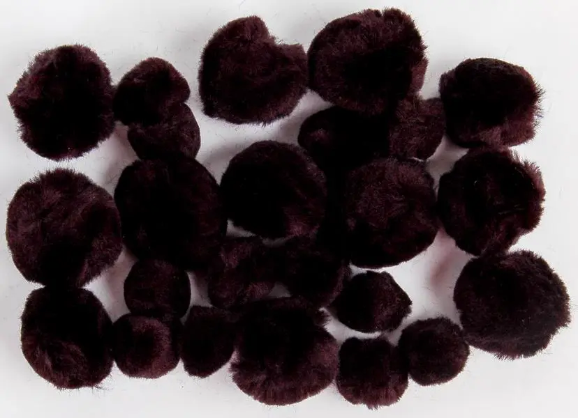 Bambulky akrylové mix 01 černé