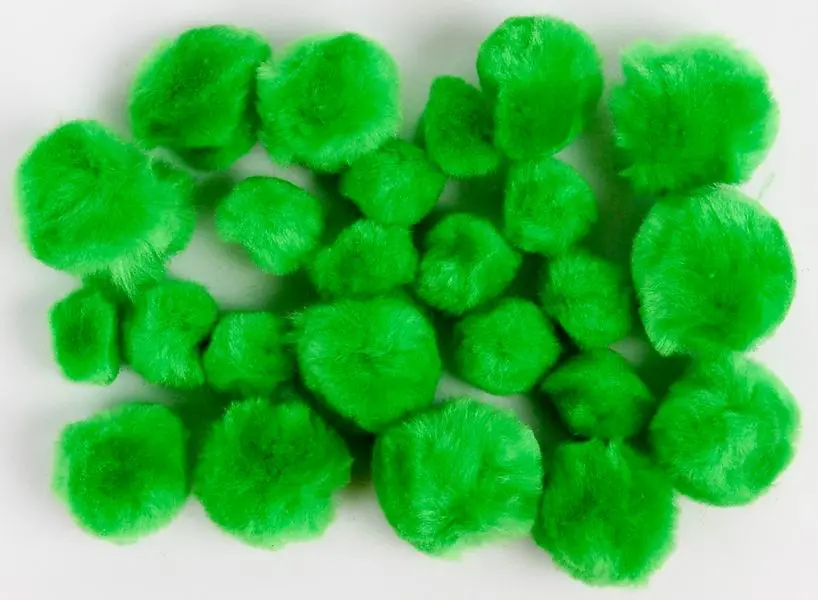 Bambulky akrylové mix 07 zelené