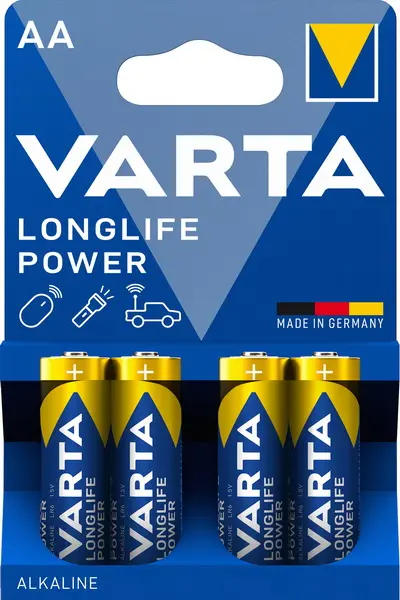Baterie alkalická AA/R06 Varta HighEnergy 4 ks
