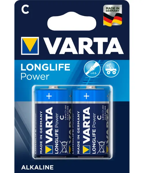 Baterie alkalická C/R14 Varta HighEnergy 2 ks