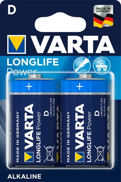Baterie alkalická D/R20 Varta HighEnergy 2 ks
