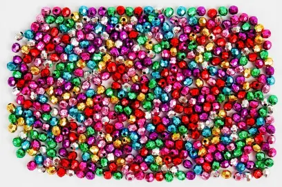 Korálky 5 mm metalické