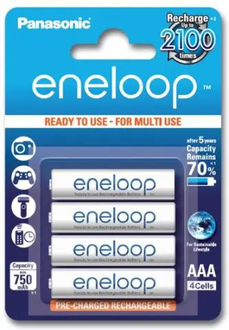Baterie nabíjecí AAA/R03 750 mAh Panasonic Eneloop 4 ks