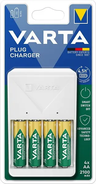 Nabíječka Varta Quattro +4 ks AA