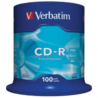 CD-R Verbatim DL 700 MB cake box 100 ks