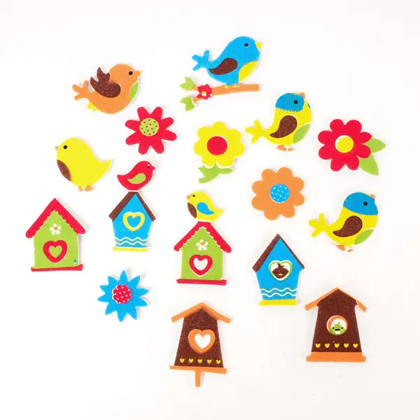 Samolepky pěnové 10 ptáčci