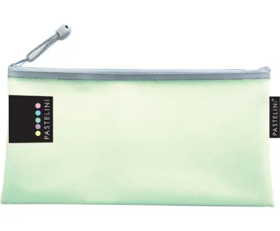 Obálka DL se zipem Pastelini síťovaná zelená