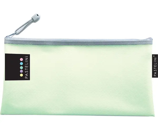 Obálka DL se zipem Pastelini síťovaná zelená