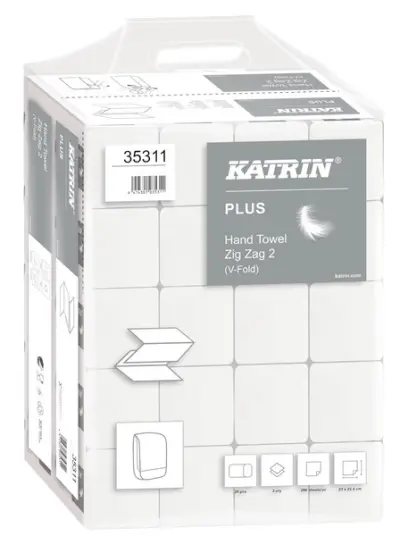 Ručník ZZ 230 x 224 mm Katrin Plus dvouvrstvý 4000 ks