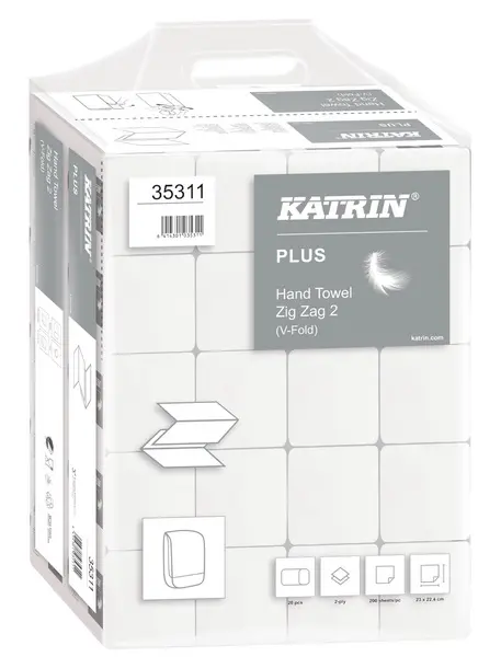 Ručník ZZ 230 x 224 mm Katrin Plus dvouvrstvý 4000 ks