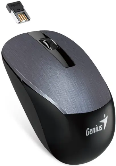Myš bezdrátová Genius NX-7015 1600 dpi kovově šedá
